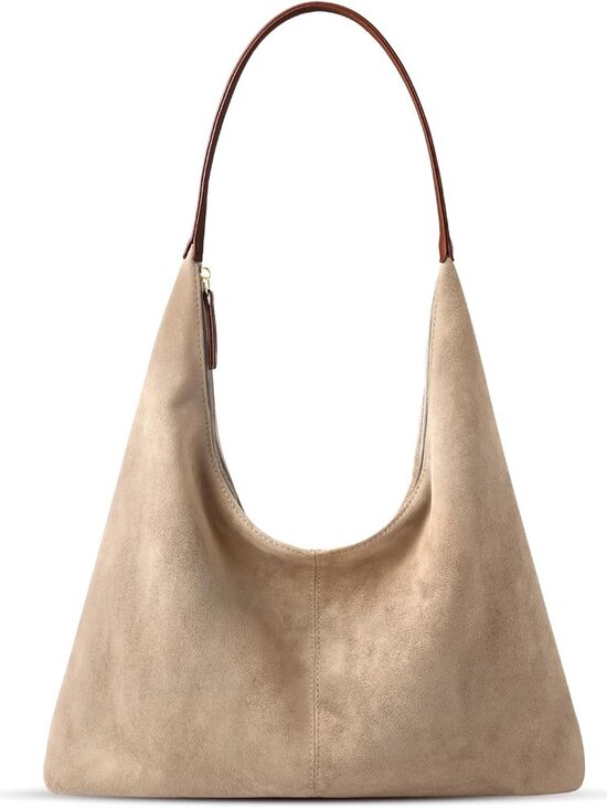 Jewelry - Suede Shoulder Bag for Women Suede Purse Boho Bags Slouchy Tote Bag Satchels Tre